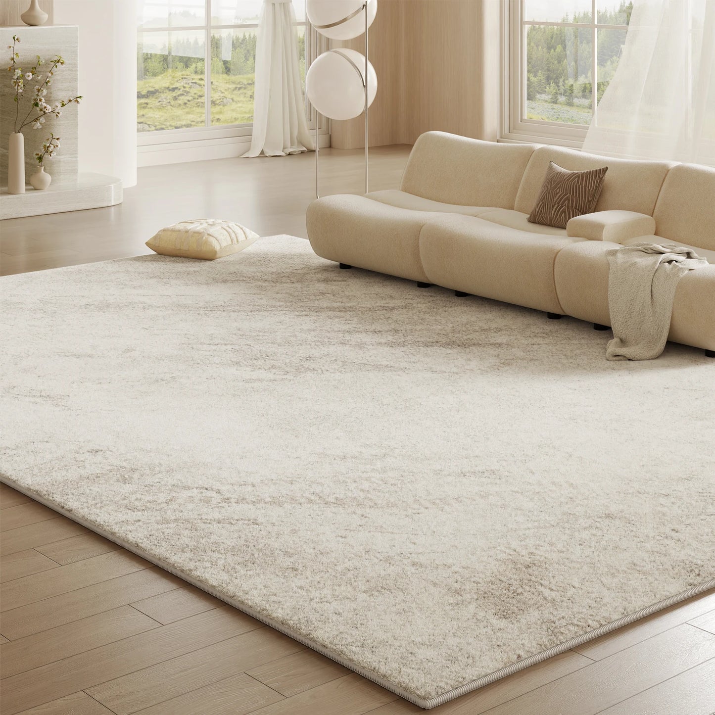 Soft Washable Marble Rug